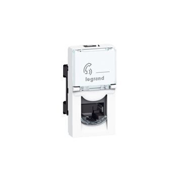 Base rj45 mosaic - cat.6 - ftp - 1 módulo - lcs² - blanco