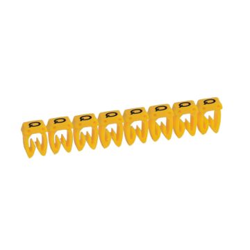 Etiqueta cab 3 para cableado de 1,5 a 2,5mm² - letra mayúscula q