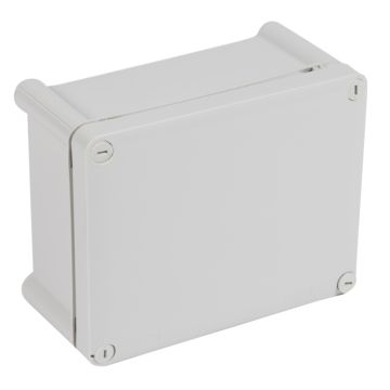 Caja plexo ip55 ik07, rectangular, de 180x140x92mm. sin entradas. color gris