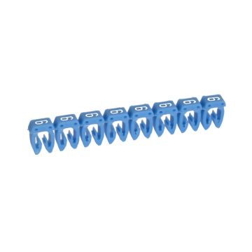 Etiqueta cab 3 para cableado de 0,5 a 1,5mm² - cifra 6 - azul