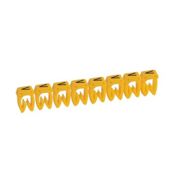 Etiqueta cab 3 para cableado de 1,5 a 2,5mm² - letra mayúscula v