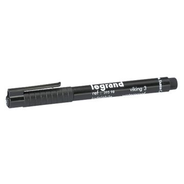 Marcador negro permanente para señalización