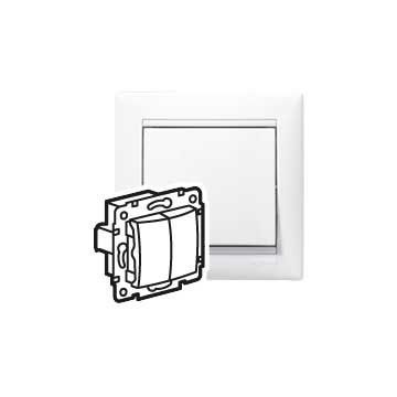 Interruptor valena - doble - unipolar - 10 ax - 250v~ - blanco