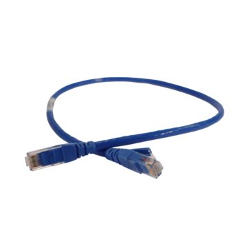 Latiguillo cat. 6 u/utp pvc color azul l. 0,5 m