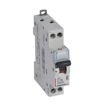 Magnetotérmico dx³ 6000/10 ka - 1p+n - 230 v~ - 16a - curva c - 1 módulo