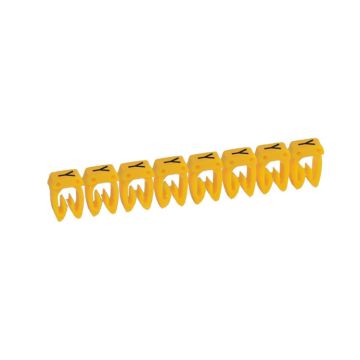 Etiqueta cab 3 para cableado de 1,5 a 2,5mm² - letra mayúscula y