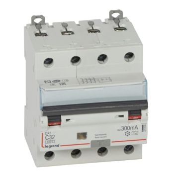 Magnetotérmico diferencial dx³ 6000/10ka - 4p- 400v~ -32 a-curva c- 300ma-tipo ac