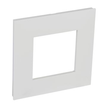 Placa embellecedora valena next de 1 elemento de color blanco