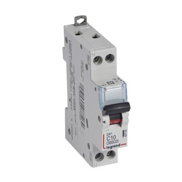 Magnetotérmico dx³ 6000/10 ka - 1p+n - 230 v~ - 10a - curva c - 1 módulo