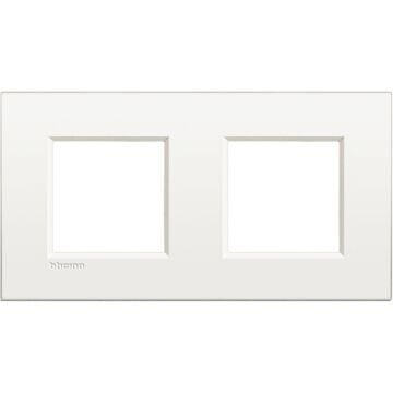 Placa embellecedora livinglight air de color blanco - 2 x 2 módulos