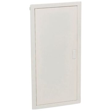Caja modular de empotrar nedbox con puerta metálica extraplana - 4 filas de 12+2 módulos