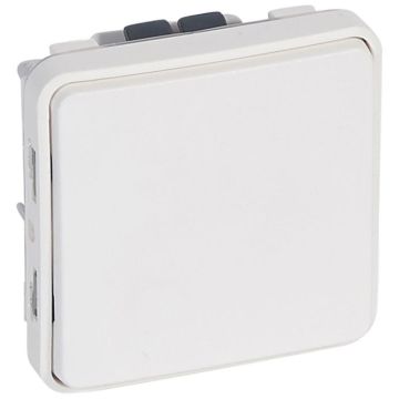 Pulsador na plexo modular antibacteriano- 10a - 250v