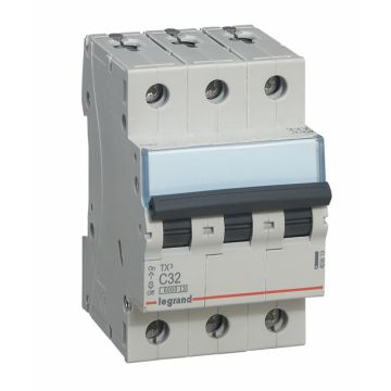 Magnetotérmico tx³ - 3p - 400v~ - 32a - curva c - 3 módulos