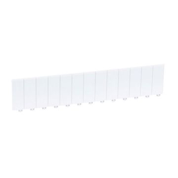 Obturador 13 módulos - blanco ral 9010