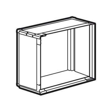 Caja de distribución xl³ 400 - metal - alt. 600mm - gris ral 7035