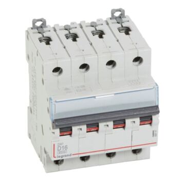 Magnetotérmico dx³ 6000/10 ka - 4p - 400 v~ - 16a - curva d