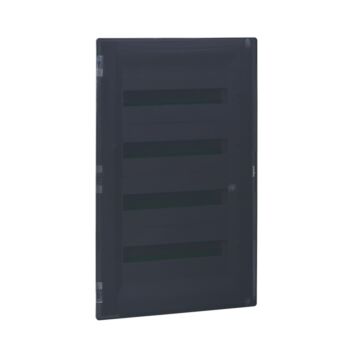 Caja de empotrar aislante practibox³ 4 filas - 72 módulos - puerta transparente
