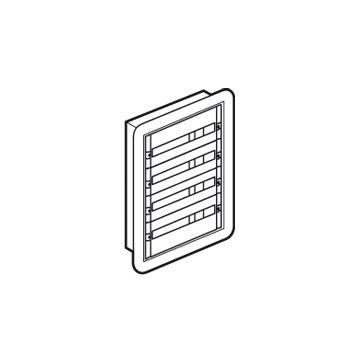 Caja distribución de empotrar xl³ 160 - totalmente modular - 4 filas - 24 módulos