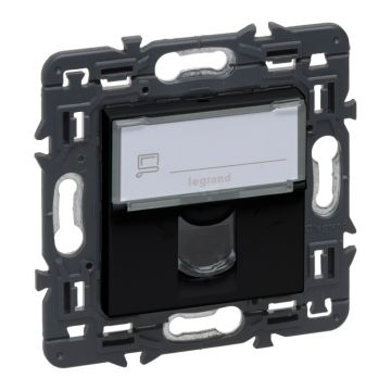 Base informática rj45 valena next - cat.6 - utp - individual - conexión rápida toolless - dark