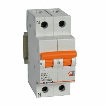 Magnetotérmico rx³ - 1p+n - 230 v~ - 20a - curva c