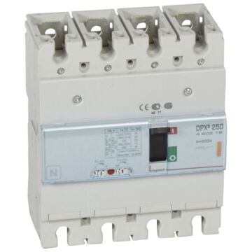 Automático mccb dpx³ 250 - magnetotérmico - 4p - icu 25 ka (400 v~) - in 200a