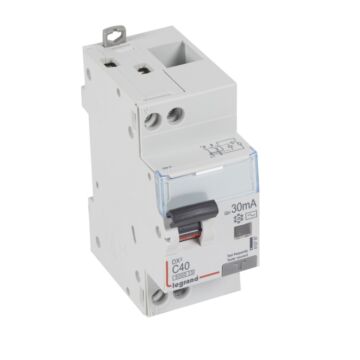 Magnetotérmico diferencial dx³ 6000/10ka - 1p+n- 230v~ -40 a-curva c- 30ma-tipo ac