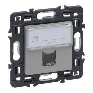 Base informática rj45 valena next - cat.6 - utp - individual - conexión rápida toolless - aluminio