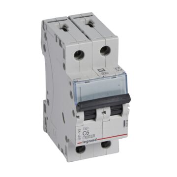 Magnetotérmico tx³ - 2p - 230/400 v~ - 6a - curva c - 2 módulos