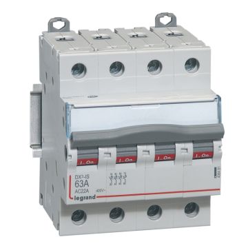 Interruptor seccionador dx³ -is - 4p - 400 v~ - 63a - 4 módulos