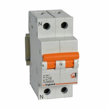 Magnetotérmico rx³ - 1p+n - 230 v~ - 16a - curva c