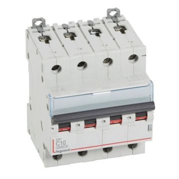 Magnetotérmico dx³ 6000/10 ka - 4p - 400 v~ - 10a - curva c