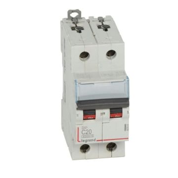 Magnetotérmico dx³ 6000/10 ka - 2p - 230/400 v~ - 20a - curva c