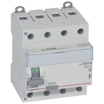 Interruptor diferencial dx³ -4p- 400v~-40a -tipo ac -300ma select.- 4 módulos