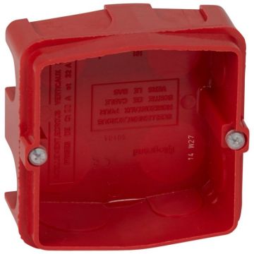 Caja de empotrar batibox para albañilería. para bases de 20 y 32a. 1 elemento. profundidad 40mm