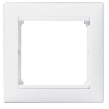 Placa embellecedora valena de 1 elemento de color blanco
