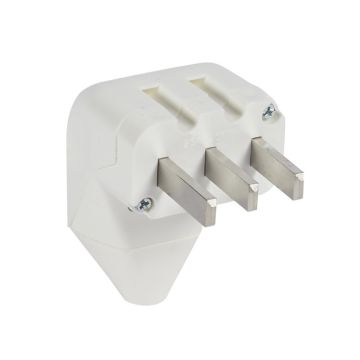 Clavija 25a 2p+t 250v. color blanco