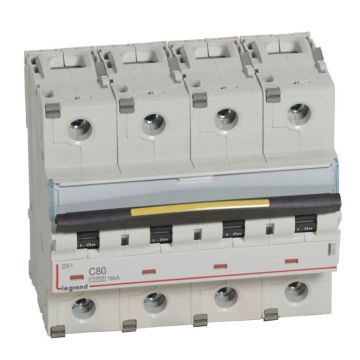 Magnetotérmico dx³ 10000/16ka - 4p - 400 v~ - 80a - curva c
