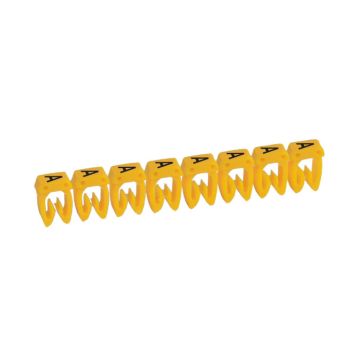 Etiqueta cab 3 para cableado de 1,5 a 2,5mm² - letra mayúscula a