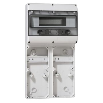 Combinado p17 para montaje de 2 placas frontales de 280x125mm. carril din 12 módulos de 17,5mm, 16a