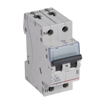 Magnetotérmico tx³ - 1p+n - 230v~ - 40a - curva c - 2 módulos