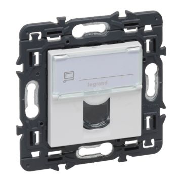 Base informática rj45 valena next - cat.6 - utp - individual - conexión rápida toolless - blanco