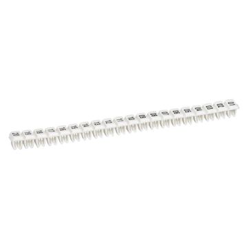 Etiqueta cab 3 para cableado de 0,5 a 1,5mm² - negro/fondo blanco - números 21 a 40