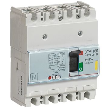 Automático mccb dpx³ 160 - magnetotérmico - 4p - icu 16 ka (400 v~) - in 125a