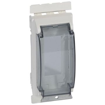 Embellecedor para equipo modular 2 módulos 17,5mm - tapa de protección