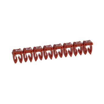 Etiqueta cab 3 para cableado de 0,5 a 1,5mm² - cifra 2 - rojo
