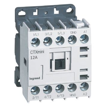 Minicontactor ctx³ 3p 12a + contacto auxiliar 1na -230 v~