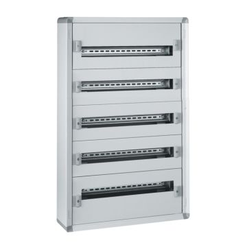 Caja distribución metálica xl³ 160 - totalmente modular - 5 filas de 24 módulos