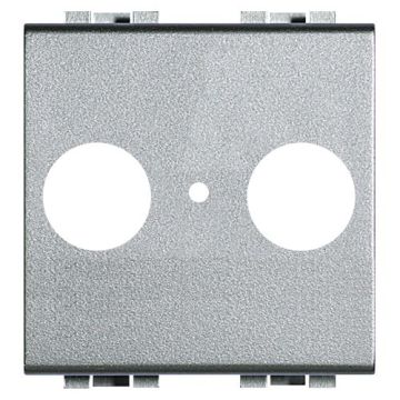 Frontal tv/r-sat universal livinglight - tech - 2 módulos