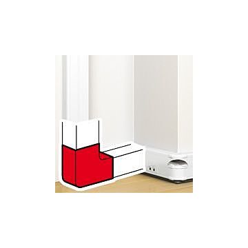 Ángulo plano 90° - para canal dlp de clipaje directo 50x130