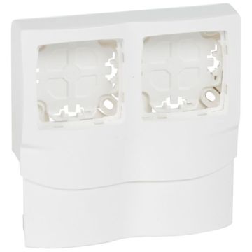 Placa de superficie para mecanismo oteo - 2 elementos - colocar en las molduras dlplus alt. 16 - blanco